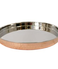 Alternative view of BANDEJA DE COBRE INTERIOR NIQUELADO