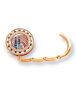 COLGADOR DE CARTERA RETRÁCTIL CON LOGO DOME RESINA
