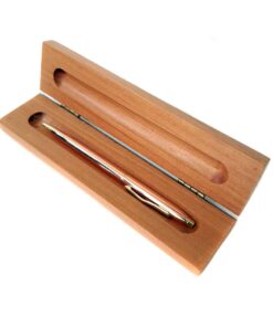 LÁPIZ DE COBRE EN CAJA DE RAULÍ CON LOGO GRABADO LÁSER