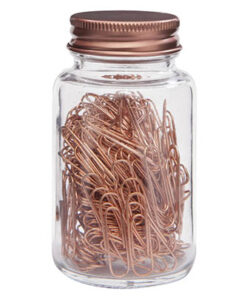 SET DE CLIPS CON TAPA GRABADA LÁSER