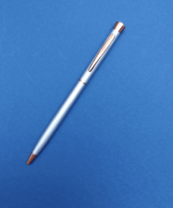 LÁPIZ PLATEADO CON APLICACIONES COLOR COBRE