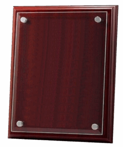 Alternative view of GALVANO BASE DE MADERA Y ACRÍLICO GRABADO LÁSER