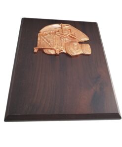 Alternative view of GALVANO CAMIÓN MINERO METÁLICO COBRIZADO CON PLACA GRABADA