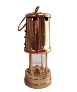 LÁMPARA MINERA 7" DE COBRE