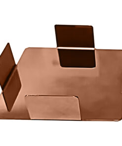 SERVILLETERO DE ACERO INOXIDABLE COBRIZADO