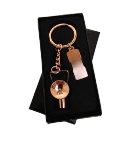 llavero lampara de carburo cobrizada vista lateral